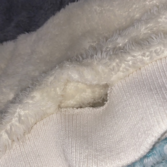 Hippie Rose fuzzy zip up fleece pullover (XS) - Picture 4 of 6